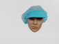 Preview: 100 Vlies-Hauben, Barett mit Schirm, Größe L, blau