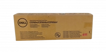 Preview: Dell 2GYKF Toner Magenta für Dell 3760 Serie Originalverpackung
