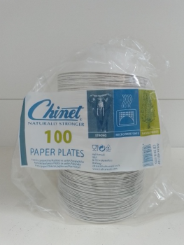 Chinet 100 Stück Pappteller Pappschalen, 140mm Ø , 200ml, 18g