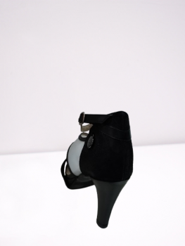 Preview: Stiletto 7Hills High-Heels mit Netz Schuhe Gr. 37 Schwarz