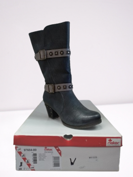 Rieker Hochschaftstiefel Schuhe Gr. 38 Damen Schwarz