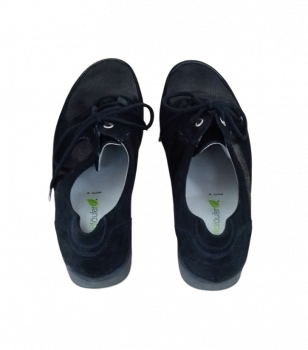 Preview: Waldläufer Schuhe Gr. 42 Halbschuh Schwarz Damen