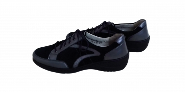 Preview: Waldläufer Schuhe Gr. 39 ½ Halbschuhe Asphalt Schwarz