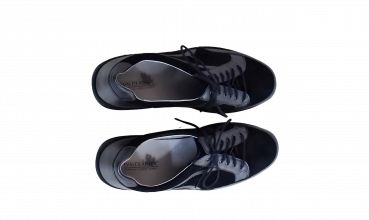 Preview: Waldläufer Schuhe Gr. 39 ½ Halbschuhe Asphalt Schwarz