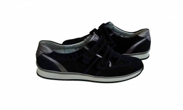 Waldläufer Schuhe Gr. 40 ½ Halbschuhe Schwarz Asphalt