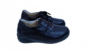 Preview: Waldläufer Schuhe Gr. 37 ½ Halbschuh Schwarz Damen