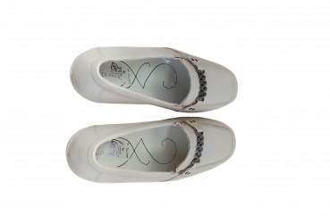 Preview: Waldläufer Schuhe Gr. 37 Halbschuh Perlenweiß