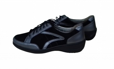 Preview: Waldläufer Schuhe Gr. 39 ½ Halbschuhe Asphalt Schwarz
