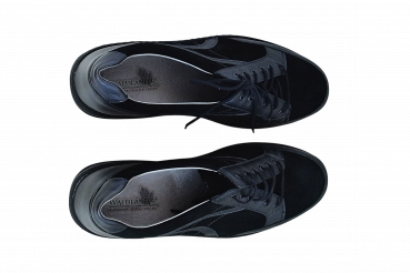 Preview: Waldläufer Schuhe Gr. 39 ½ Halbschuhe Asphalt Schwarz