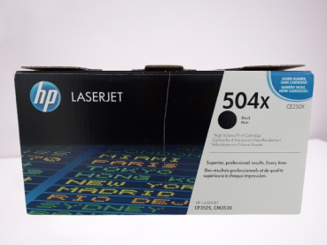 HP Original Toner 504X - CE250X für HP Color LaserJet CP 3520 Series