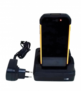 Cipherlab RS35 Barcodescanner mit Aufladestation Cradle-RS35 sowie Zusatz-Akku
