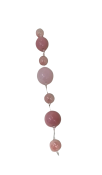 TFC51 Deko-Kugeln fürs Fenster in Rosa, 60cm Länge