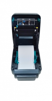 Preview: Zebra GX430t Etikettendrucker Thermotransfer mit Etikettentrennmesser, 300 x 300 dpi