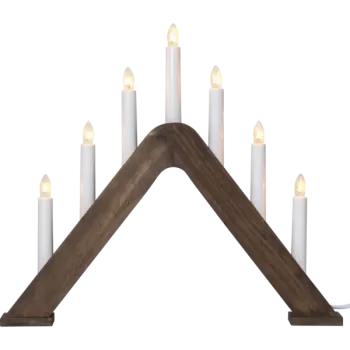Star Trading Jarve Klassischer 7-flammiger Adventsleuchter
