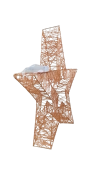 Preview: Star Max LED Weihnachtsstern 50x8cm mit 40 warmweißen LEDs