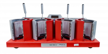 Print Equipment Red Mug 4 Tassenpresse inkl. 4 Heizelemente