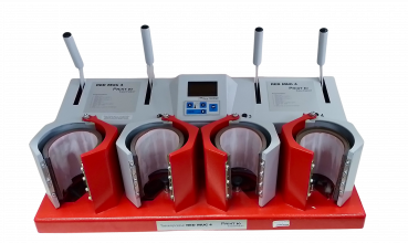 Preview: Print Equipment Red Mug 4 Tassenpresse inkl. 4 Heizelemente