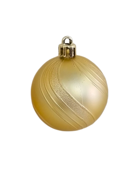 Preview: SIA Christbaumschmuck Weihnachtskugeln in Gold 8er-Set