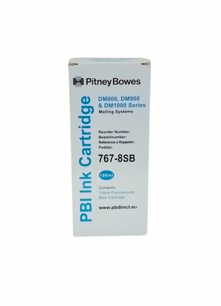 Pitney Bowes 767-8SB Tintenpatrone Frankiertinte Blau