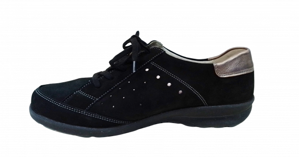 Waldläufer Schuhe Gr. 40 Halbschuh Schwarz Damen