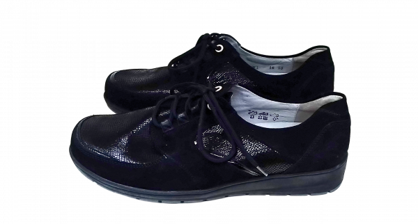 Waldläufer Schuhe Gr. 42 Halbschuh Schwarz Damen