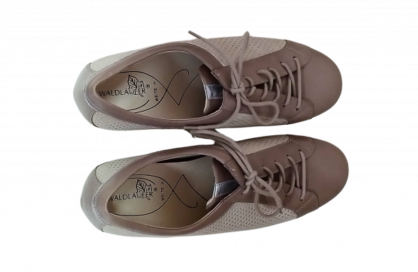 Waldläufer Schuhe Gr. 40 Halbschuhe Cappucino Creme