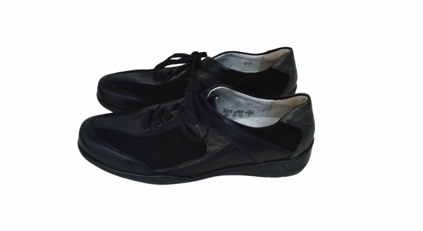 Waldläufer Schuhe Gr. 39 Halbschuh Schwarz Damen