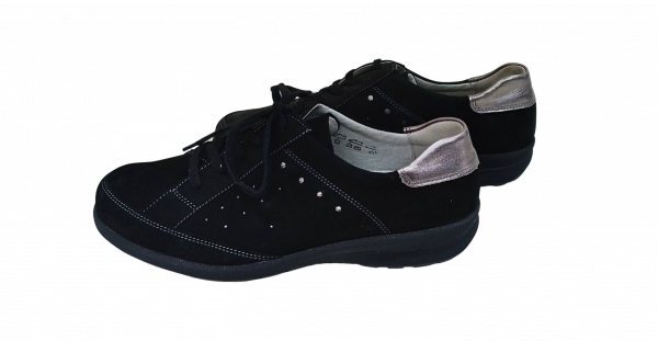 Waldläufer Schuhe Gr. 39 Halbschuh Schwarz