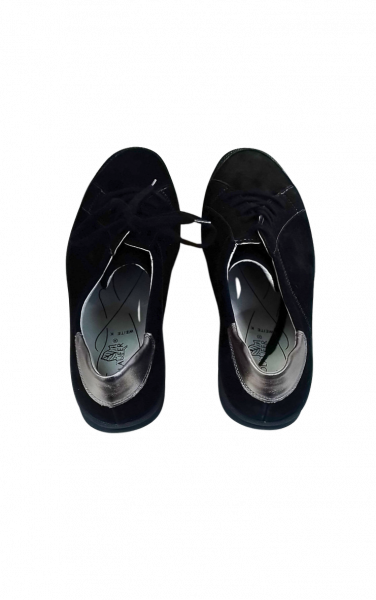 Waldläufer Schuhe Gr. 39 Halbschuh Schwarz