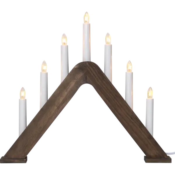 Star Trading Jarve Klassischer 7-flammiger Adventsleuchter